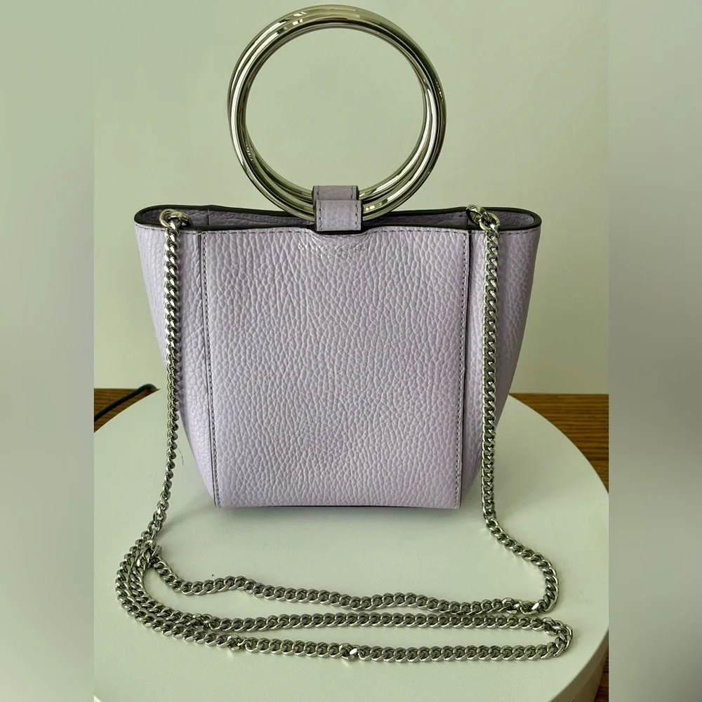 HENRI BENDEL MARQUIS MICRO TOTE/SHOULDER BAG- LILAC - Picture 6 of 10